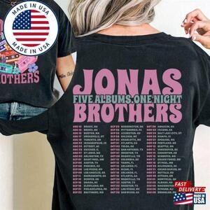 Jonas Brothers Tour Shirt Cassette 2 Sided Tshirt